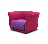 Suave lounge armchair